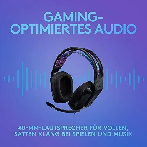 Logitech G335 Gamingheadset – Svart