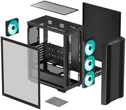 DeepCool CC560 V2 – Svart Gamingchassi