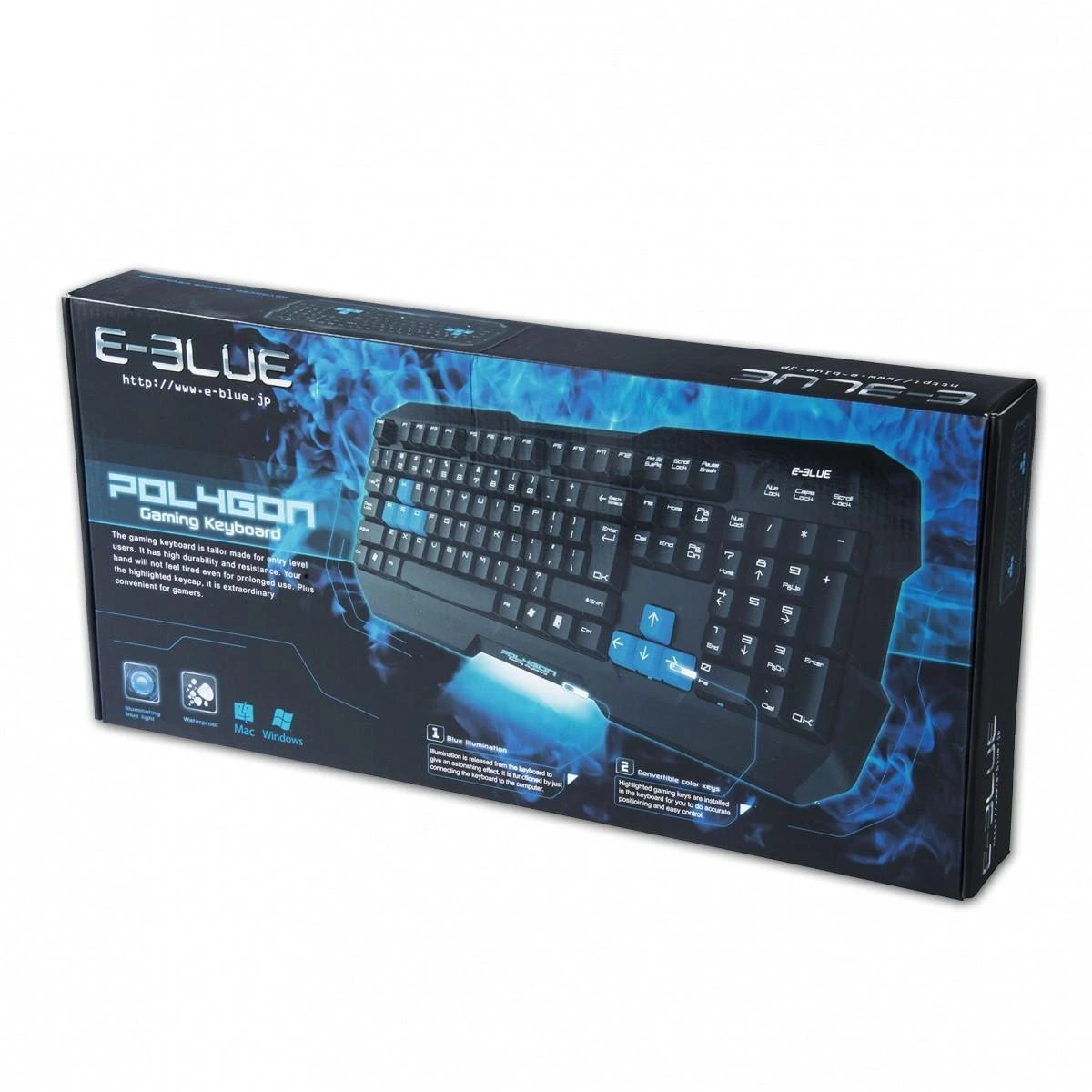 E-Blue Polygon – Gamingtangentbord