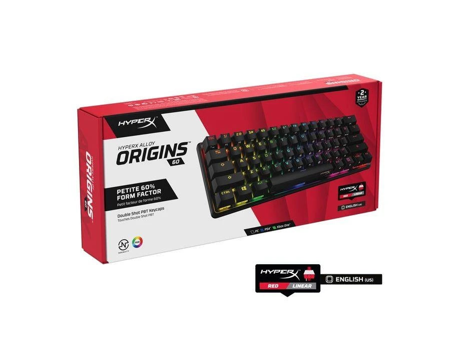 HyperX Alloy Origins 60 Gamingtangentbord – US