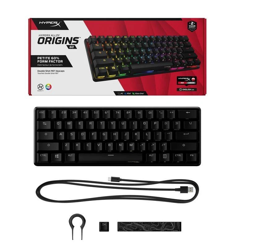 HyperX Alloy Origins 60 Gamingtangentbord – US