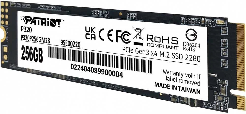 Patriot P320 256GB – M.2 NVMe SSD