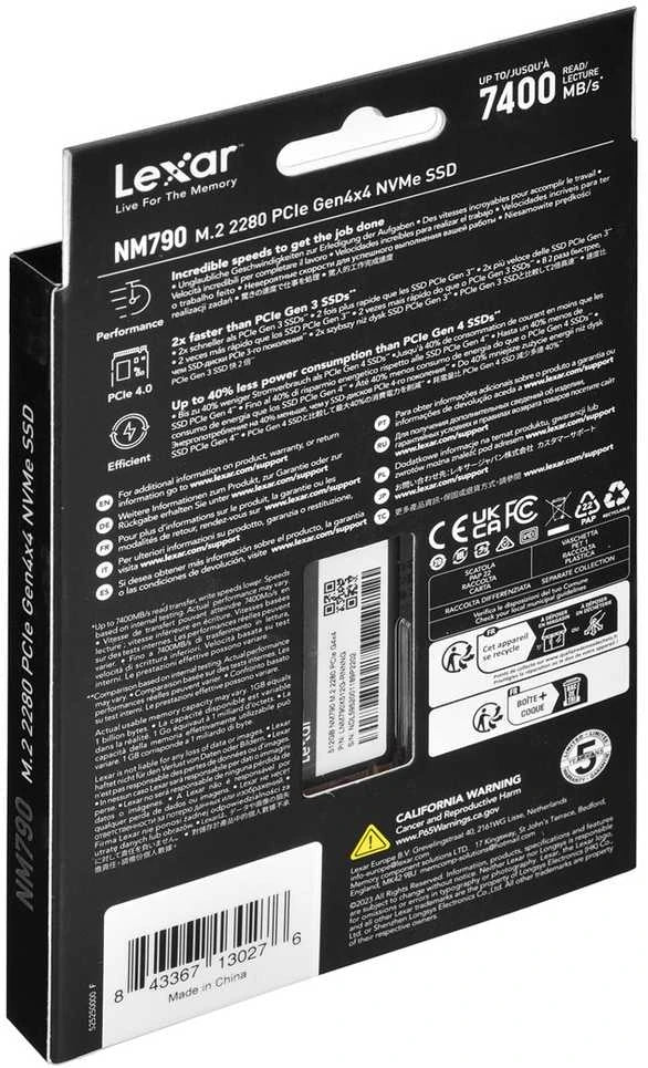 Lexar NM790 512GB – M.2 NVMe SSD