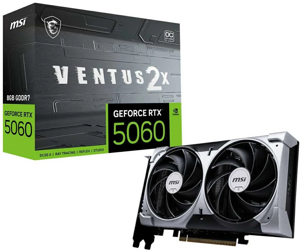 MSI GeForce RTX 5060 8GB VENTUS 2X OC – Grafikkort
