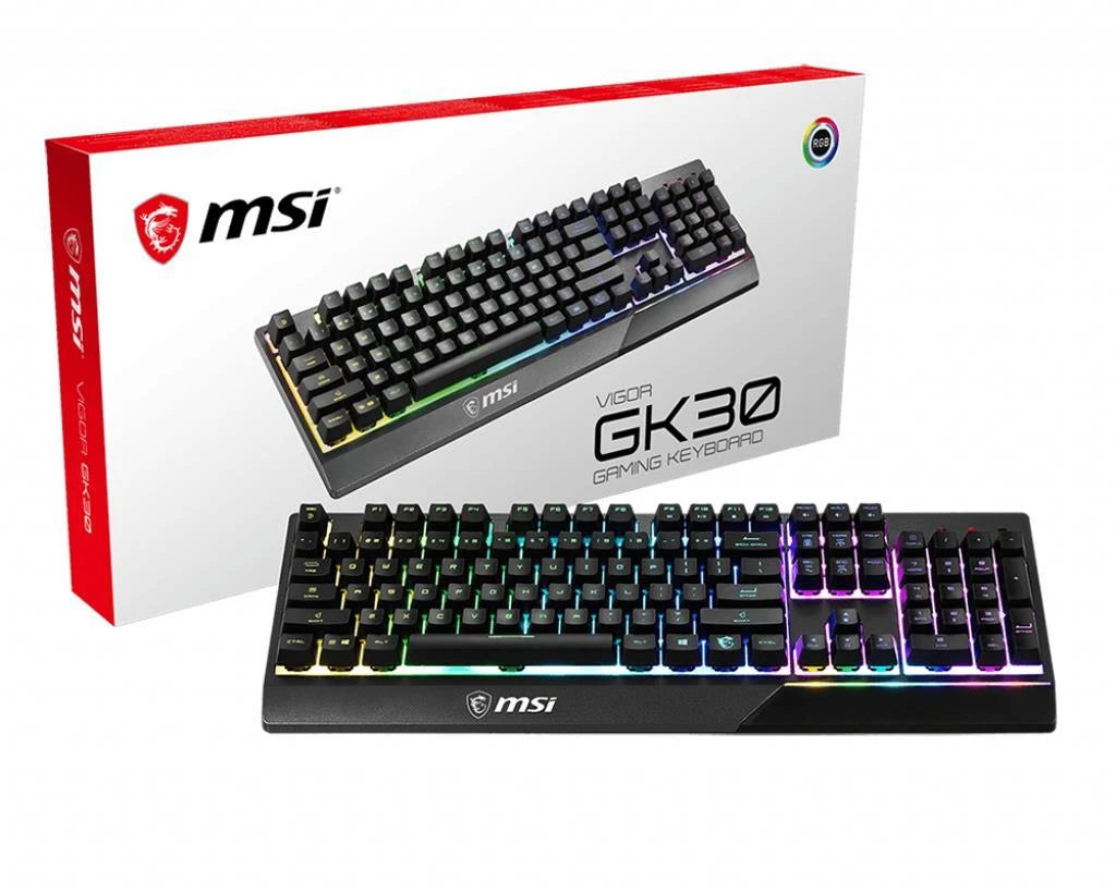 MSI VIGOR GK30 RGB Gamingtangentbord – US
