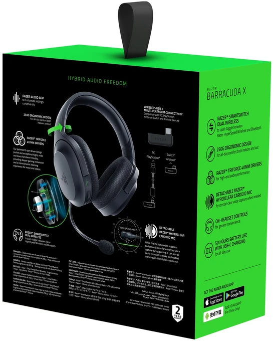 Razer Barracuda X (2022) – Trådlöst Gamingheadset