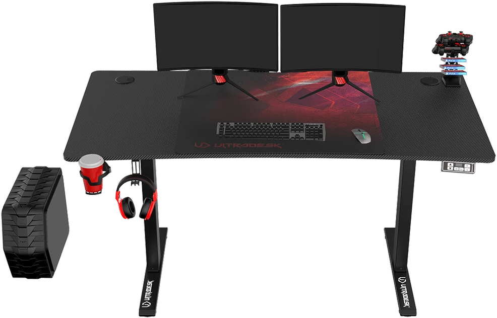Ultradesk LEVEL – Höj- och sänkbart gamingbord