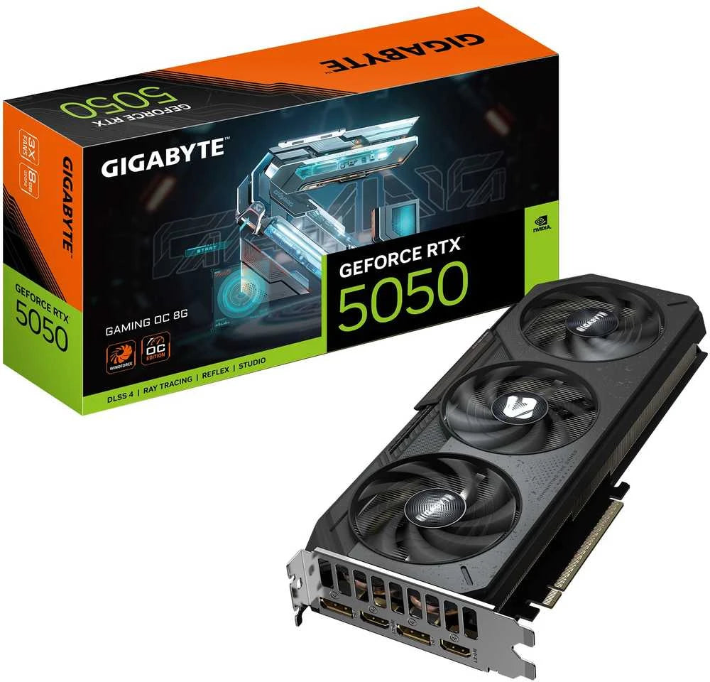 GIGABYTE GeForce RTX 5050 Gaming OC 8GB – Grafikkort