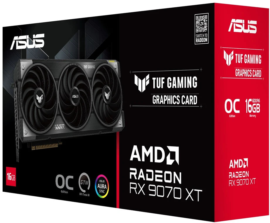 ASUS TUF Gaming Radeon RX 9070 XT 16GB OC – Grafikkort