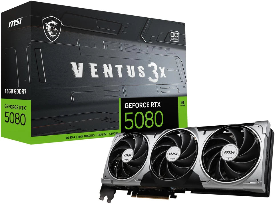 MSI GeForce RTX 5080 16GB VENTUS 3X OC – Grafikkort