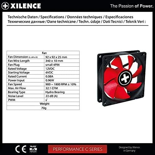 Xilence XPF92R.PWM – 92 mm chassifläkt